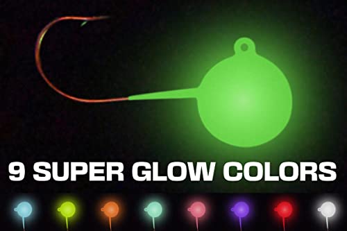 Big Nasty Tackle™ Super Glow Pout Pounder Jigs (1 oz.) (1 Pack) - color: Neon Green