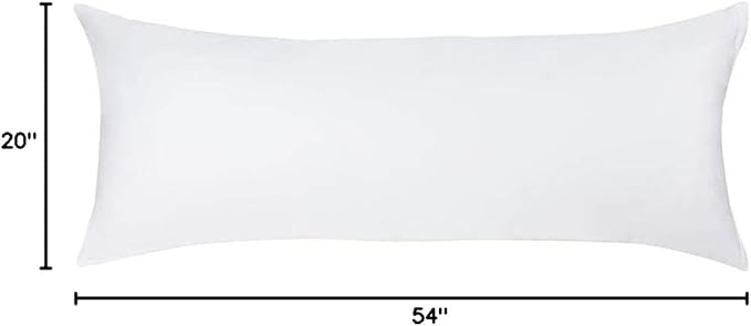 ZIMASILK 100% Pure Mulberry Silk Pillowcase for Hair and Skin,with Hidden Zipper,Both Side 19 Momme Silk, 1pc (Body 20"x54", White)