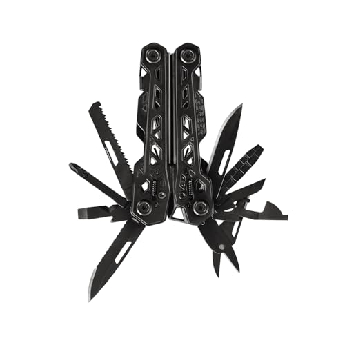 Gerber Gear Truss Multitool, Gifts for Men, 17-in-1 EDC Needle Nose Pliers, includes Pocket Knife, Screwdriver, and Bottle Opener Accessories, Fishing and Camping Gear, Black - style: Black Molle Sheath