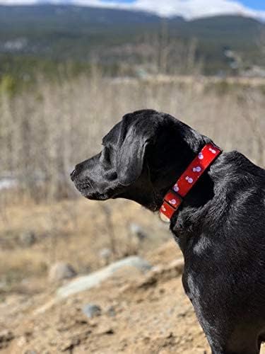 Native Pup Christmas Dog Collar- Winter Holiday Collars for Pets- Xmas Gift for Puppy- Santa, Reindeer, Snowman, Candy Cane, Red Green- Girl Boy- Small, Medium, Large Breeds(Snowman, Large)
