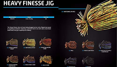 War Eagle Heavy Finesse Jig Bass Fishing Lure - color: Cali 420, size: 3/8 oz