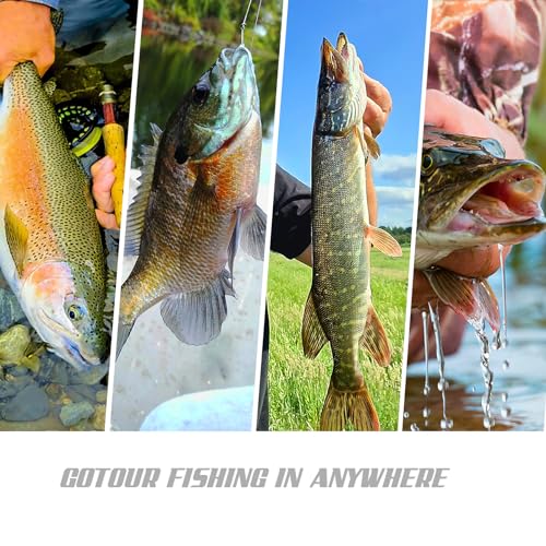 GOTOUR Jointed Swimbaits, Easy Catch Fishing Lures for Bass Trout Crappie | Wiggling Vibrating Rattling Gurgling for More Bites, Heavy-Duty Dyneema Fiber, Slow Sinking, Fresh & Saltwater Fishing Baits - color: A1-4"-0.4oz