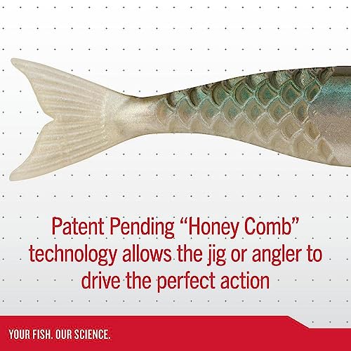 Berkley PowerBait PowerStinger Fishing Soft Bait - color: Watermelon Copper/Orange w/Red, size: 4 1/4"