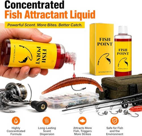 Concentrated Fish Attractant Liquid, 100ml Fish Attractant Liquid for Trout, Panfish and More, Panfish and More, Enhances Scent & Improves Biteresponse - color: 1PCS