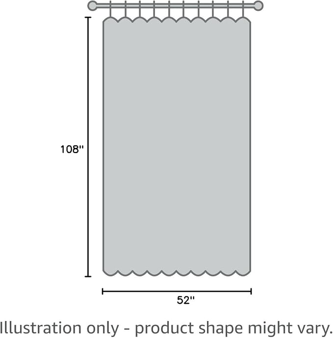 Yakamok 100% Blackout Curtains 108 Inches Long, 2 Thick Layers Thermal