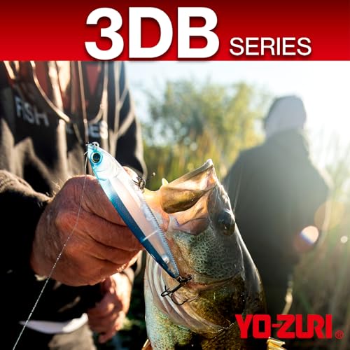 Yo-Zuri 3DB Jerkbait 110, Suspending, 4-3/8 Inch, 110mm, Natural Ayu - color: Ghost perch, size: 4-3/8 Inch