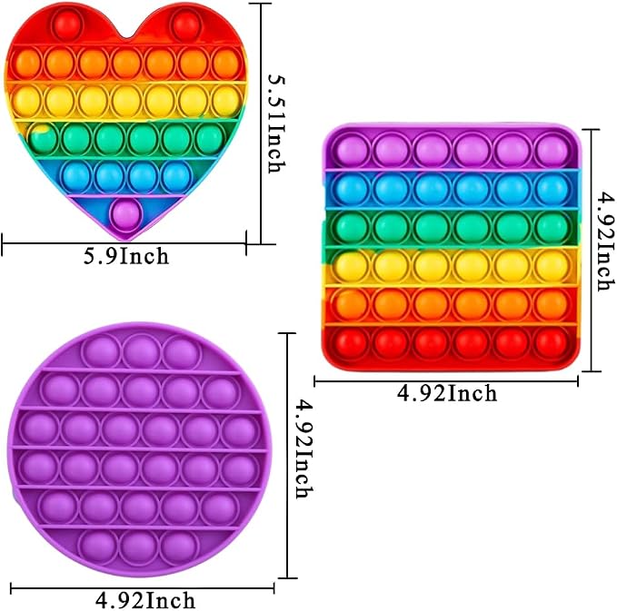 Random 24 Pcs Fidget Toys,Pop Fidget Sensory Toys Set,Stress Relief Gifts for Kids & Adults,Pop Bulk & Party Favors Toddler Toys for Easter Gifts,Party Supplies,Classroom Prizes
