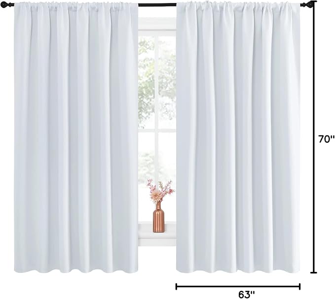 NICETOWN Bedroom Window Curtain Panels