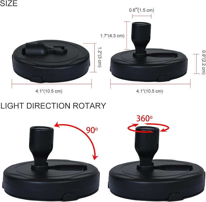 HAMVIDNE LED Spotlight, Battery Powered Picture Lights, Uplighting Indoor