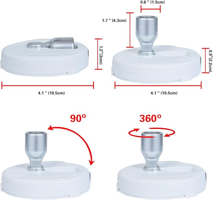 HAMVIDNE LED Spotlight, Battery Operated Picture Lights, Uplighting Indoor