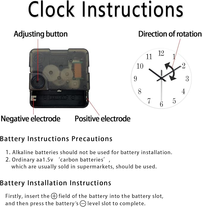 XFM Learning Clock for Kids Silent Non Ticking Battery Operated Colorful