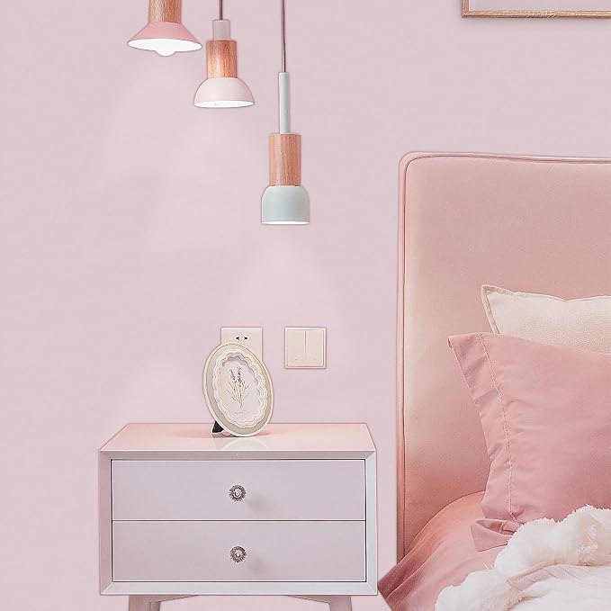 practicalWs Pink Wallpaper Peel and Stick