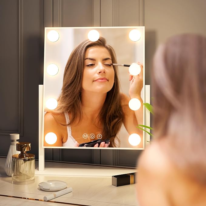 ZL ZELing Vanity Mirror with Lights, Makeup Mirror with Lights, Light up