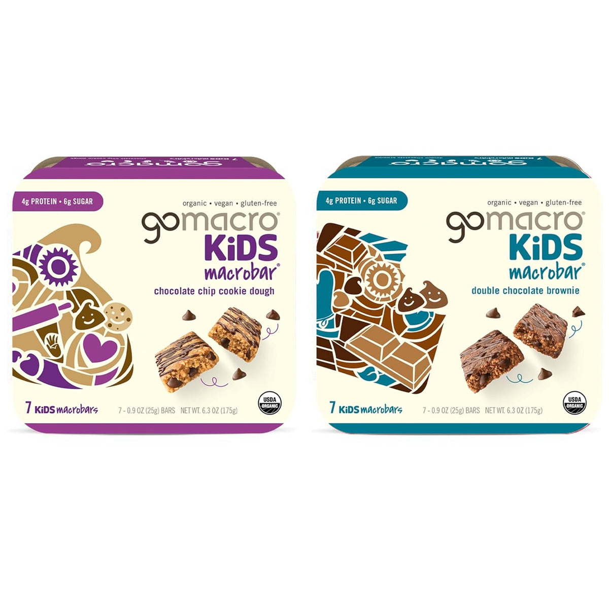 Gomacro, Bar Kids Cinnamon Roll Organic, 6.3 Ounce, 7 Count
