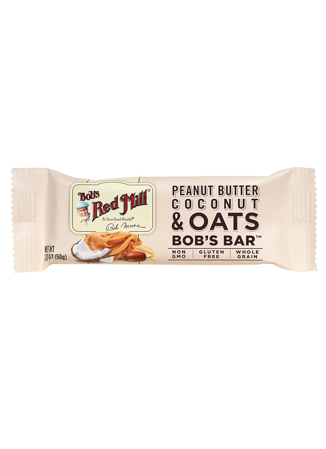 Bob's Red Mill 12pk Peanut Butter Chocolate & Oats Bar, 12 bars (Pack of 1) - Non GMO, Gluten Free, Kosher