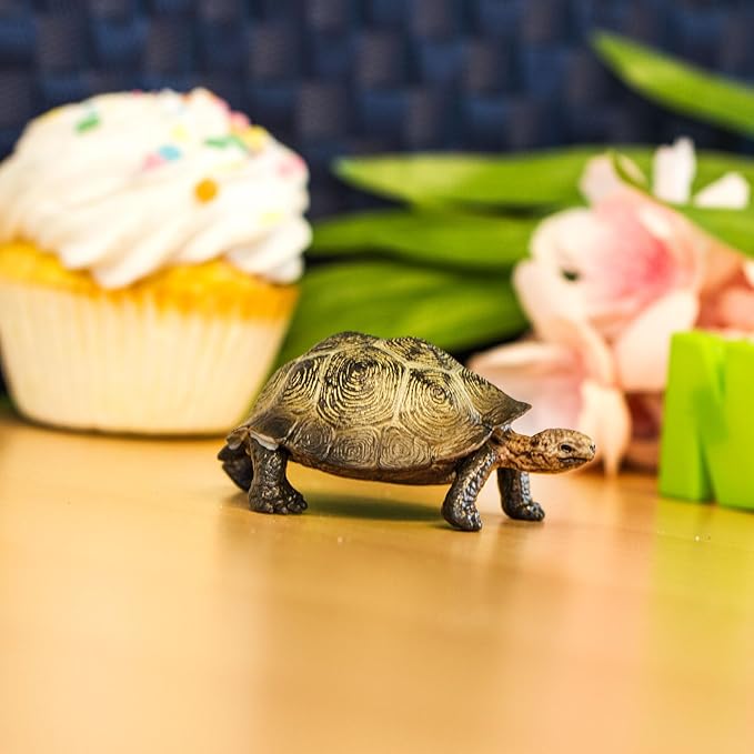 Safari Ltd. Desert Tortoise Figurine - Lifelike 3.25" Wildlife Figure - Educational Toy for Boys, Girls, and Kids Ages 3+