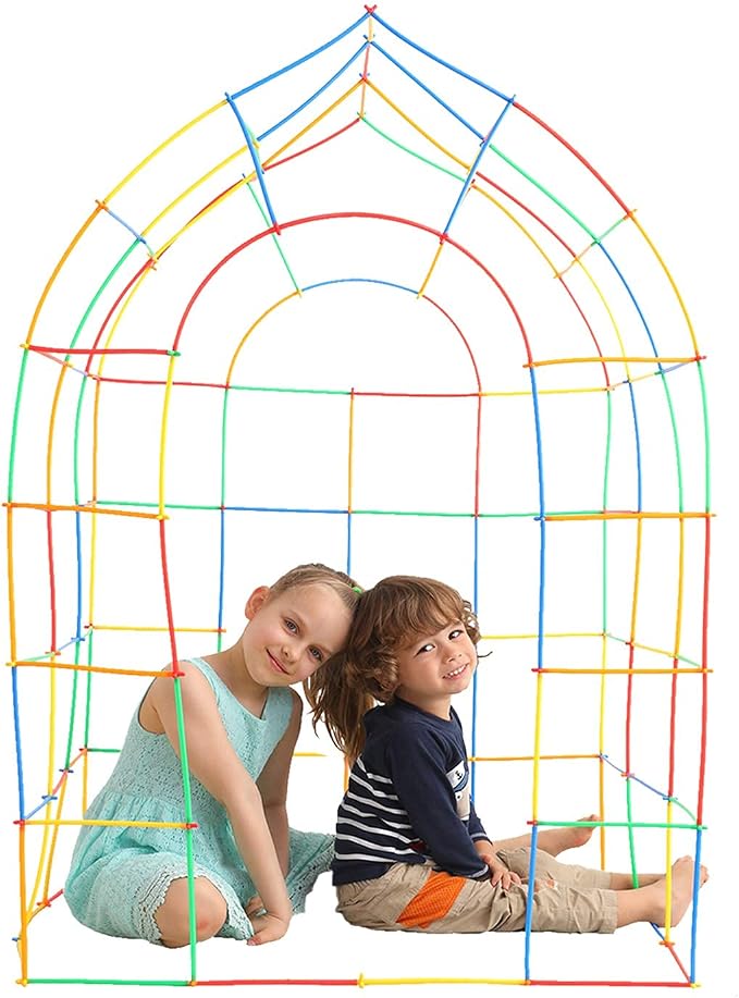ZOZOPLAY Straw Constructor STEM Building Toys 800 Piece Straws and Connectors Building Sets Colorful Motor Skills Interlocking Plastic Engineering Toys Best Educational Toys Boy & Girl | 800 straws and connectors let kids build cars, rockets, and more ...