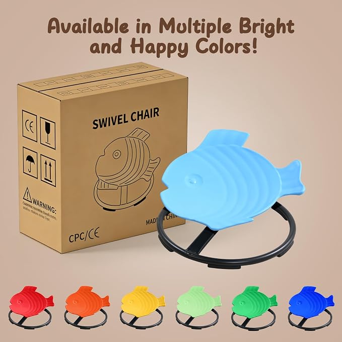 Sensory Spinning Chair for Kids with Autism | Toddler Sit and Spin ADHD Chair for Autistic Children 3+, Sensory Room Must Haves, Improves Balance & Motion Relief
