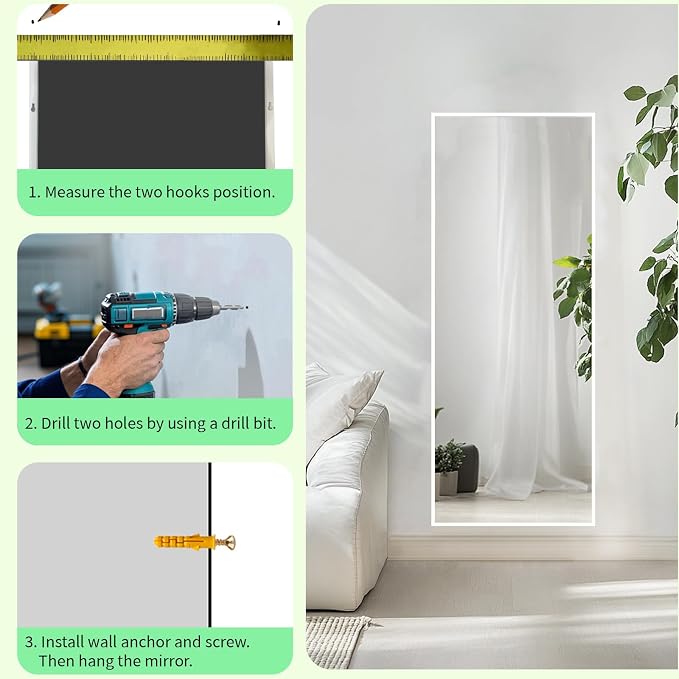 Sunniry Floor Mirror Full Length 56x18 inch, Full Length Mirror