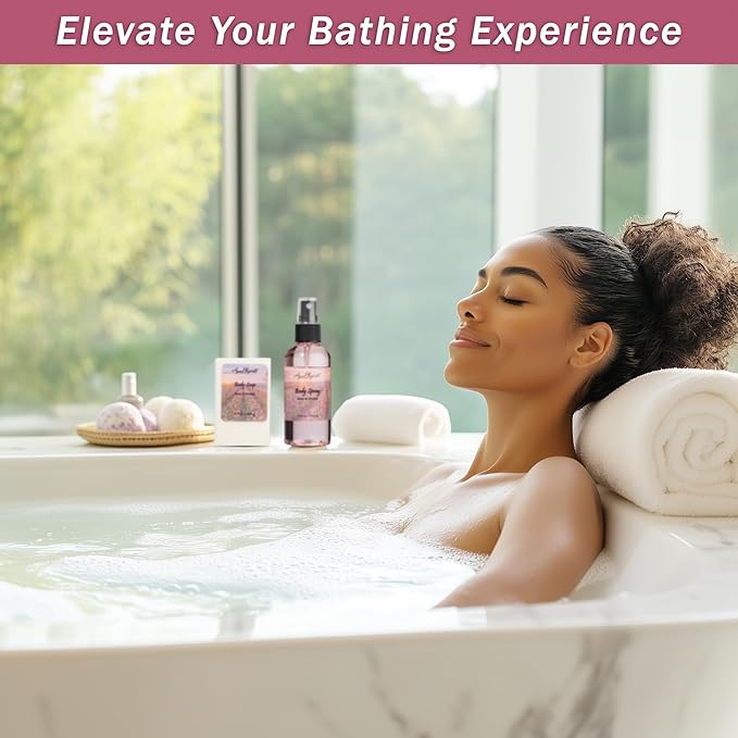Spa Baskets For Women - Luxury Bath Set With Lavender & Tea Tree Oil - Spa Kit Includes Wash, Bubble Bath, Lotion, Bath Salts, Body Scrub, Hand Cream, Shower Puff, Bathbombs, Soap and Towel