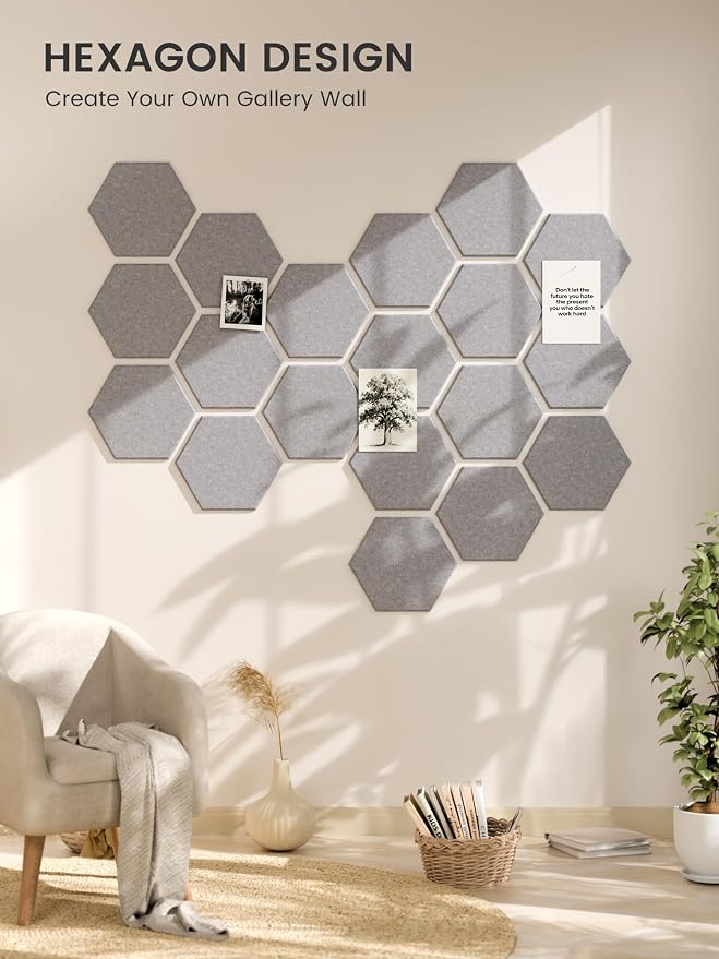 Fluxynara Hexagon Cork Board Alternative