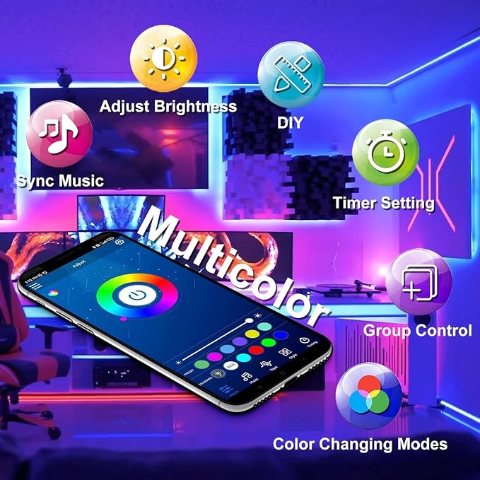 DAYBETTER Smart RGB Led Strip Lights, 300ft Led Lights