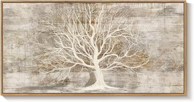 Large Framed Tree of Life Wall Art