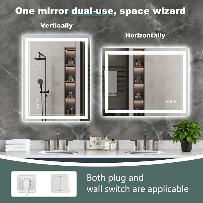 36x36 Inch LED Bathroom Mirror