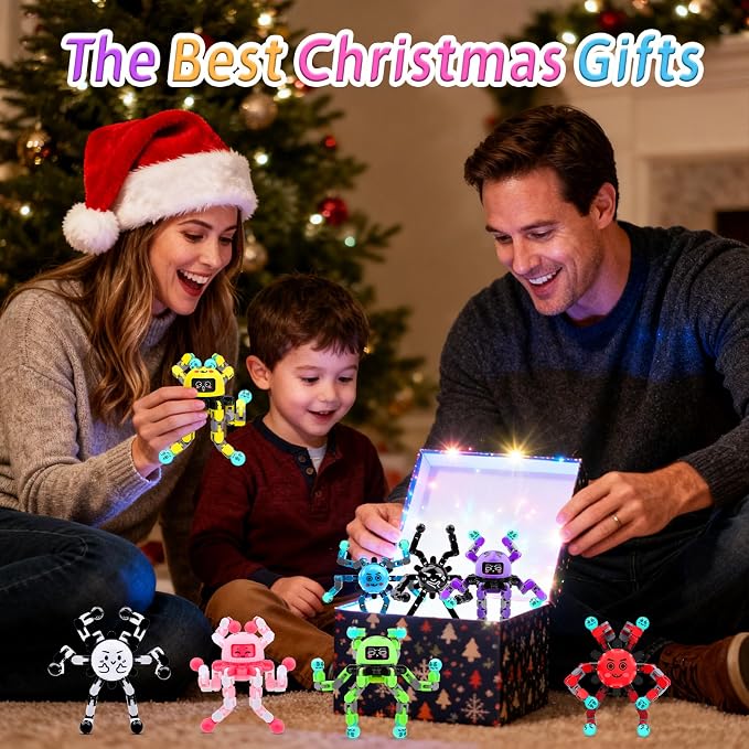 Transformable Fidget Spinner Toys for Kids and Adults,3 Pcs Travel Toys for Boys Girls Sensory Toy ADHD Stress Relief Toy,Party Favors Birthdays Gifts for Teens Road Trip Travel Essentials