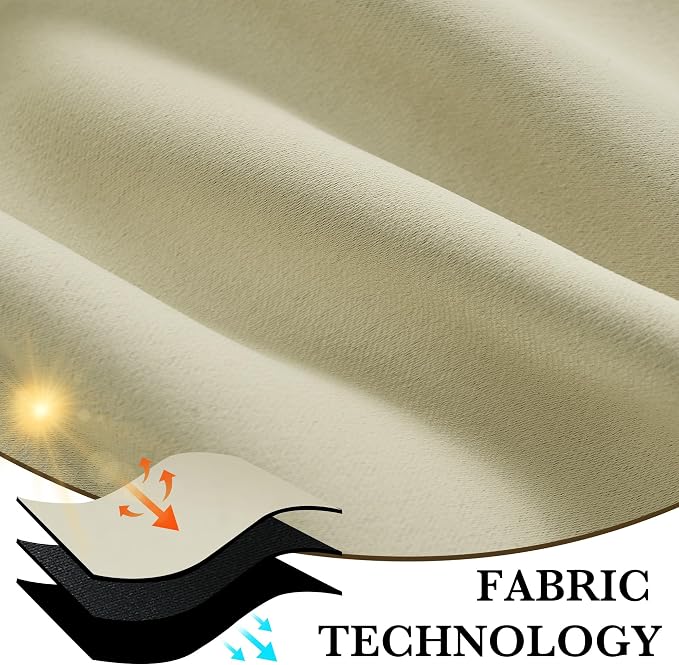RYB HOME 100% Blackout RV Camper Curtains, Thermal Insulated Total Room