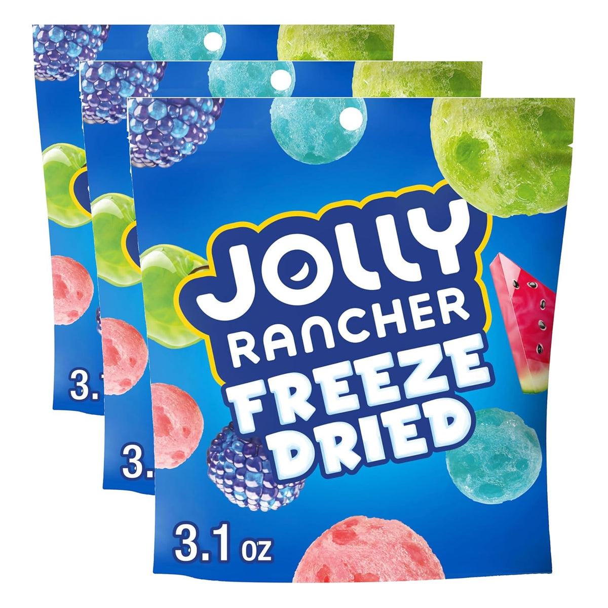 Jolly Rancher, Freeze Dried Original Fruit Flavored Candy Bag, 3.1 Ounce