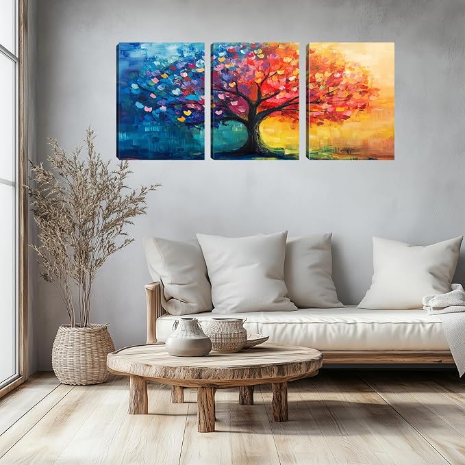 Kuiluuye 3 Pieces Sun Sbstract Wall Decor Motivational Office Wall Decor