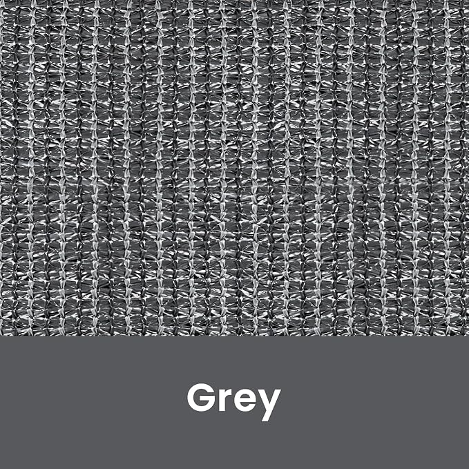 8'W x 6'H Gray Patio Shades Roll up Outdoor Roller Shade Crank Wand Blind