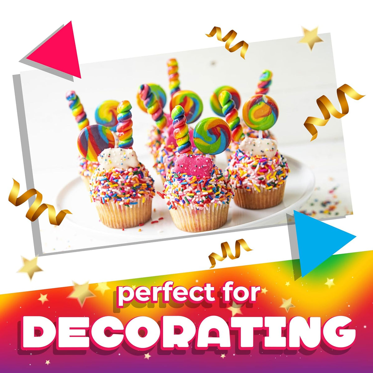Rainbow Swirl Lollipops | 30 Count Jar | Rainbow Lollipops Individually Wrapped | Twisty Suckers Party Favors | Tutti-Frutti Party Candy for Buffets and Gifting