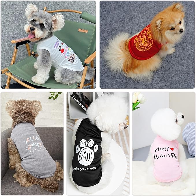 Customized Dog Jersey Shirt, Breathable Doggy Football Tee, Lightweight Sleeveless Vest Pet Clothes Personalized Pet Shirt Custom with Name/Text/Photo/Logo(Custom Dog Jersey)