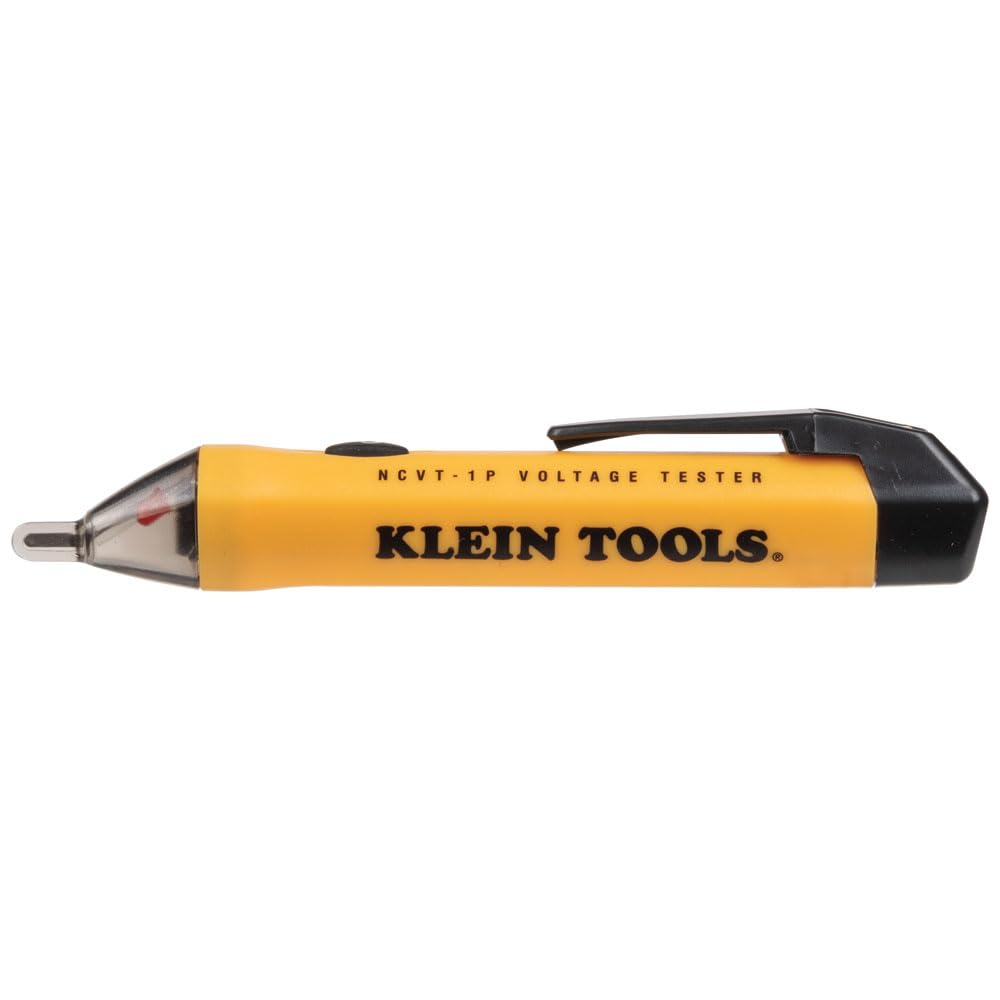 Klein Tools NCVT1P Non-Contact Voltage Tester | 50–1000V AC, LED Alarm, Pocket Clip