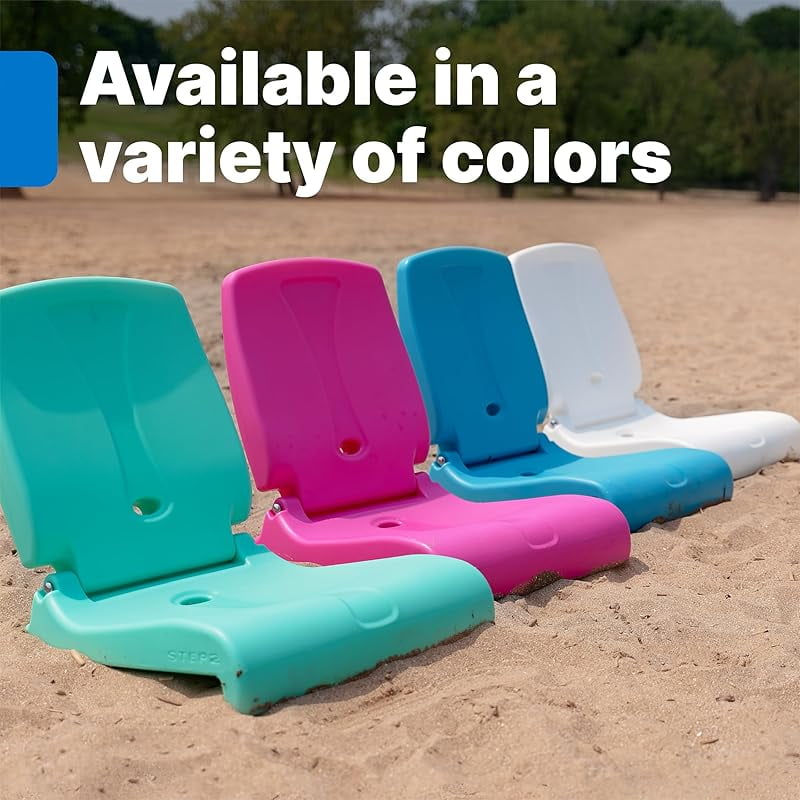 Folding Flip Seat, Lightweight Portable Outdoor Chair for Poolside, Camping, Beach, Boats, Durable Ground Chair with Back Support for Adults, Mint