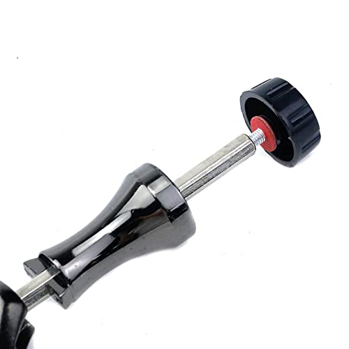 TEQIN Fishing Spinning Reel Handle, Lightweight Metal Single Rocker Arm, Reel Replacement Power Handle Grip, DIY Spinning Reel Handle Grip Modification Gold Large - color: Gold Large