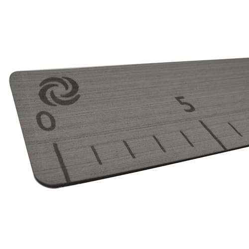 40" Fish Ruler for Boats, Laser Engraved Peel and Stick EVA Foam Fish Measuring Board, Fishing Measurement Tape for Fishing Boats, Yachts, Kayaks (Gray) - color: Gray