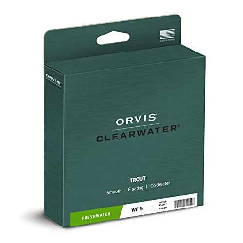Orvis Clearwater Fly Line for Beginner & All-Around Fly Fishing | Smooth, Durable 3-9 Wt Fly Line, Front Welded Loop, 90' Weight-Forward Taper, Cool to Moderate Water - size: WF 8
