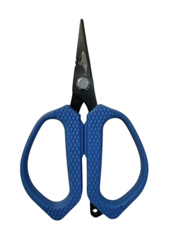Topwater Co. Mini Braid Scissors – Compact Fishing Line Cutters for Braid, Mono & Fluoro | Sharp Stainless Steel, Non-Slip Grip, Saltwater & Freshwater Use | braid, mono, fluro, rigging, non-slip grip, stainless steel, freshwater/saltwater use
