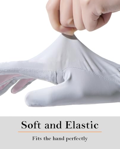 Eohak Women UV Sun Protection Gloves Full Finger Touchscreen Gloves Summer Outdoor Cyling Driving Gloves - color: Gray