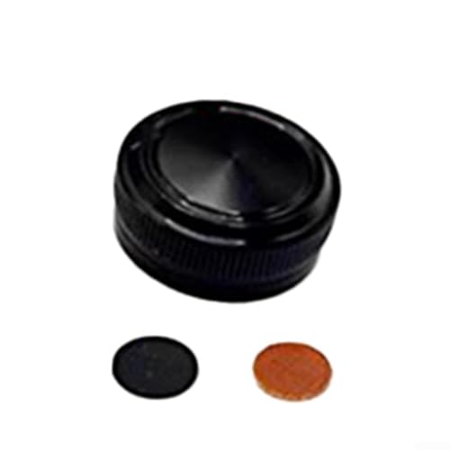 Fishing Reel Tension Knob Cap, Baitcaster Tension Knob, Aluminum Alloy Accessory Adjustment Brake Component With Knurled Threads For Metanium Baitcast Reel(black) - color: black
