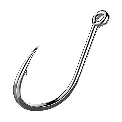 Dyxssm 150pcs/lot Circle Fishing Hooks Extra Strength Octopus Barb Fishing Hook with Offset Ponit - size: 6# (150pcs)