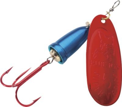 BLUE FOX Classic Vibrax, Inline Spinner Lure for Trout Bass Walleye and Salmon Premium Fishing Spinner - color: Bleeding Silver/Chrome Blue, size: 2