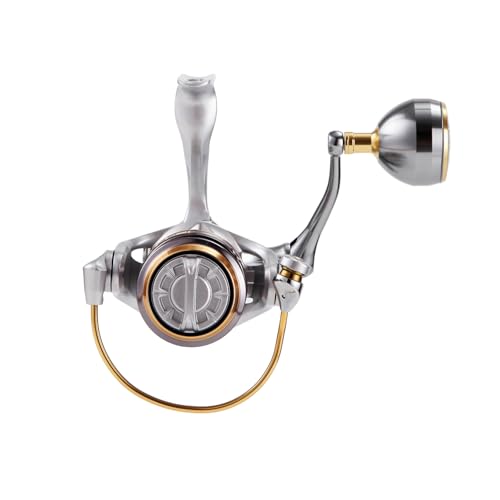 Long Shot Spinning Reel with Stainless Steel Gear, Heavy Tackle Saltwater Fishing Reel, 13+1BBS Smooth Surf Spinning Fishing Reel, 22KG/49Lbs Max Drag, Metal Trolling Reel Size 3000-6000 - size: Aston-3000