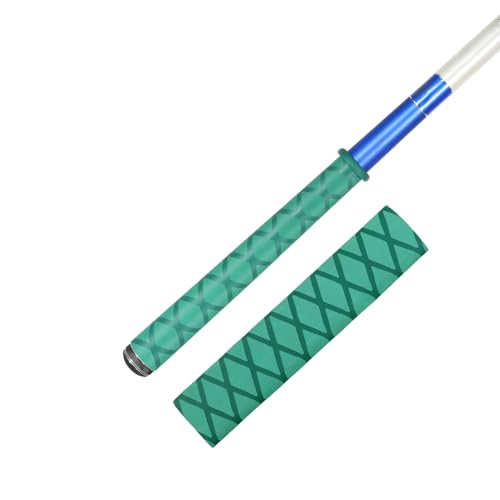 Fishing Rod Handle Grip Pole Wrap X-Tube Heat Shrink Tubing Non-Slip Insulated Abrasion Sleeve-Length:39" Diameter:19/32" (Green) - color: Green, size: Diamter:15mm"(19/32 inch)