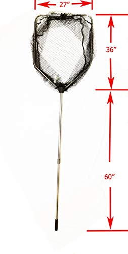 KUFA Sports Fishing Landing net Fishing net Fishing Carry Bags - style: Extra Large Telescope Net (Hoop:27x36; Handle:41-65")