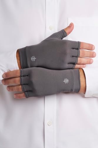 Coolibar Fingerless UV Sun Gloves - UPF 50+ Sun Protection - Ouray - color: Charcoal, size: X-Large