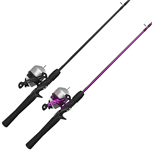 Zebco 33 Spincast Reel and 2-Piece Fishing Rod Combo, 5-Foot 6-Inch Durable Fiberglass Rod, Quickset Anti-Reverse Fishing Reel with Bite Alert